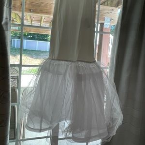 David’s bridal XXS wedding dress trumpet slip